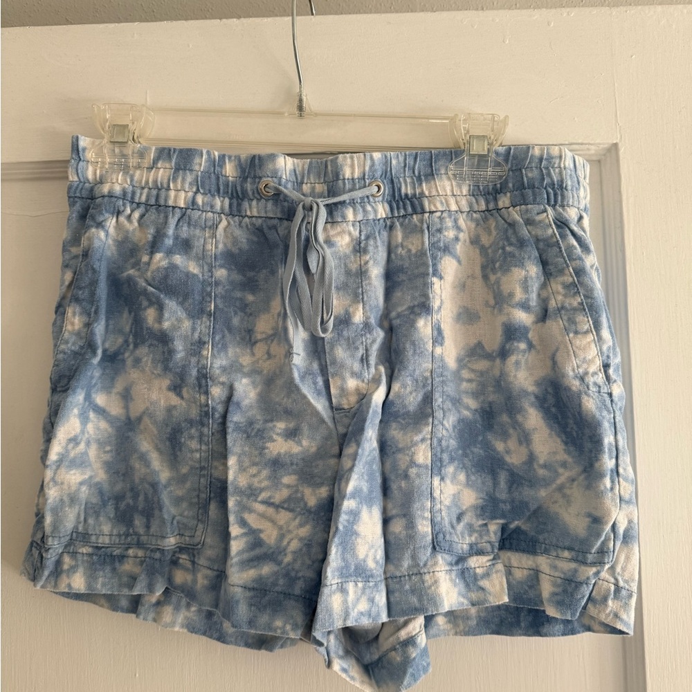 GAP High Waist Blue Tie-Dye Women's Shorts